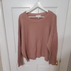 Dusty pink oversized sweater